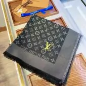 foulard louis vuitton marron monogram pas cher lv laine soie l140cm w140cm 083